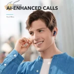⁦سماعات Soundcore R50iVI من Anker ضمان 18 شهر  – مشغلات 10 مم مع باس قوي، بلوتوث 5.3، تشغيل حتى 30 ساعة، مقاومة للماء IPX5، مكالمات واضحة بالذكاء الاصطناعي مع ميكروفونين، 22 وضع EQ عبر التطبيق، لون أزرق⁩ - الصورة ⁦2⁩