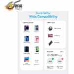 ⁦كابل لايتنينج من انكر USB نوع سي 322 [3 قدم معتمد من ام اف اي] باورلاين II لايفون 13 و13 برو 12 ماكس 12 11 X XS XR 8 بلس ايربودز أسود⁩ - الصورة ⁦4⁩