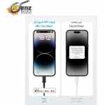 ⁦كابل لايتنينج من انكر USB نوع سي 322 [3 قدم معتمد من ام اف اي] باورلاين II لايفون 13 و13 برو 12 ماكس 12 11 X XS XR 8 بلس ايربودز أسود⁩ - الصورة ⁦3⁩