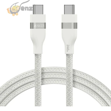 Anker USB-C to USB-C Cable 6 ft, 240W,White
