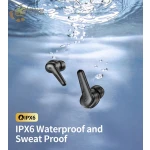 ⁦Choetech BH-T17 داخل الأذن لاسلكية – بلوتوث 5.0، صوت واضح وباس عميق، تحكم باللمس، مقاومة للماء IPX5، لون أسود⁩ - الصورة ⁦2⁩