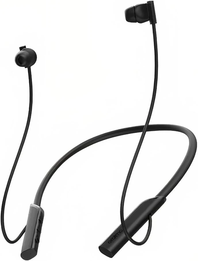 41bWP7ohGzL._AC_SL1000_ Oraimo Necklace Lite OEB-311 Neckband Wireless in Ear Earphones Deep Bass,30Hrs Playtime,ASAP Charge,ENC Tech,Low-Latency Ergonomic Neckband, Sweat-Resistant Magnetic Earbuds, Dual Pairing - Black - Image 1