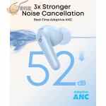 SoundCore P31i by Anker, Real-Time Adaptive Noise Cancelling, Hi-Res Sound, Translation Earbuds, 50H Playtime, Wireless Earbuds, Bluetooth Earphones, Spatial Audio, Fast Charging, IP55, 18 Months Warranty - Image 2