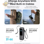 Anker Laptop Power Bank (25,000 mAh, 165W, Built-In and Retractable Cables), Effortless Multi-Device Fast Charging - Image 6