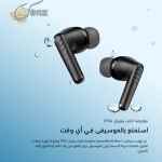 ⁦سماعة أوريمو SpaceBuds Neo+ لاسلكية – بلوتوث 5.4، عزل ضوضاء نشط ANC، صوت محيطي Sound360، بطارية حتى 30 ساعة، مقاومة للماء IPX4 (أسود)⁩ - الصورة ⁦4⁩
