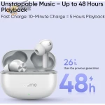 realme Buds T200 Lite Bluetooth in Ear Earbuds,4 Mic, AI ENC for Calls,48 Hours Total Playback with Fast Charging and Ultra Low Latency Gaming TWS, Google Fast Pair, with mic - (Gray) - Image 7