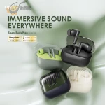 Oraimo SpaceBuds Neo OTW‑323 True Wireless Earbuds – Bluetooth V5.4, 30H Playtime, Sound360 Spatial Audio, ENC Clear Calls, Low‑Latency Game Mode, IPX4 Waterproof - Speed Black - Image 2