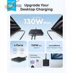 ⁦شاحن أنكر نانو 130 واط – 4 منافذ USB-C و2 USB-A للشحن السريع⁩ - الصورة ⁦2⁩