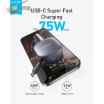 Anker USB-C Car Charger(75W Max Ultra-Compact Type-C Fast Car Charger with Built-In Retractable Cable) - Image 2