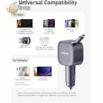 Anker USB-C Car Charger(75W Max Ultra-Compact Type-C Fast Car Charger with Built-In Retractable Cable) - Image 6