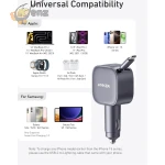 Anker USB-C Car Charger(75W Max Ultra-Compact Type-C Fast Car Charger with Built-In Retractable Cable) - Image 6