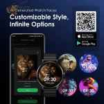 ⁦oraimo Watch 5R Pro ساعة ذكية بشاشة 1.43 بوصة AMOLED مع واجهة عائمة 2.5D ومقاومة للماء IP68⁩ - الصورة ⁦7⁩