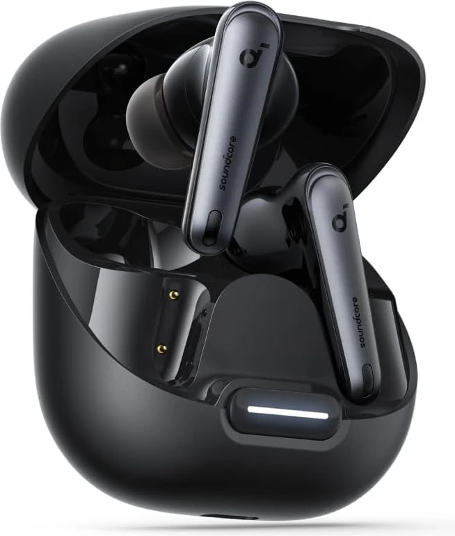 5130BCxweAL._AC_SL1200_ Anker soundcore Liberty 4 NC Wireless, 98.5% Noise Reduction, Adaptive Noise Cancelling to Ears 50H Battery, Wireless Charging, Bluetooth 5.3 - Black - Image 1