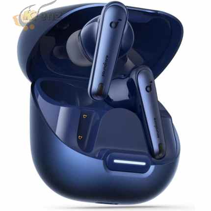 Anker soundcore Liberty 4 NC Wireless, 98.5% Noise Reduction, Adaptive Noise Cancelling to Ears 50H Battery, Wireless Charging, Bluetooth 5.3 - Navy blue