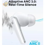 soundcore Liberty 5 by Anker, Noise-Cancelling Wireless Earbuds, 2x Stronger Voice Reduction, Adaptive Noise Cancellation, 6-Mic AI Clear Calls, Long Battery Life,  White - Image 3