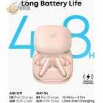 soundcore Liberty 5 by Anker, Noise-Cancelling Wireless Earbuds, 2x Stronger Voice Reduction, Adaptive Noise Cancellation, 6-Mic AI Clear Calls, Long Battery Life, Pink - Image 5