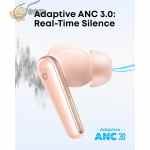 soundcore Liberty 5 by Anker, Noise-Cancelling Wireless Earbuds, 2x Stronger Voice Reduction, Adaptive Noise Cancellation, 6-Mic AI Clear Calls, Long Battery Life, Pink - Image 3