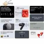 CMF by Nothing Buds Pro 2, Premium Noise-Canceling Wireless Earbuds, Deep Bass, IP55 Water Resistance, Orange - Image 5
