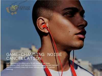 CMF BY NOTHING Neckband Pro 50Db Active Noise Cancellation, Smart Dial Design, 37 Hours Playtime Bluetooth In ear Headset Orange - Image 15