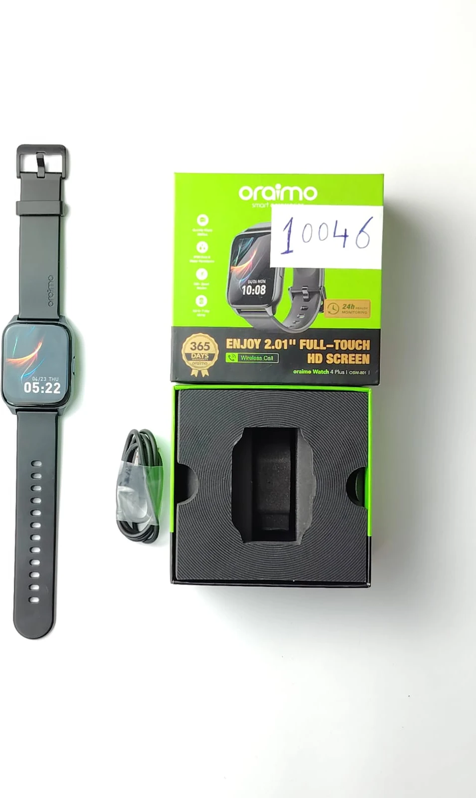 32825ea5-b982-410f-9e1b-43e261b17d9c ساعة ذكية اورايمو ووتش 4 بلس OSW-801 -(Open Box) كود: 10045 - الصورة 1