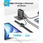 Anker Charger 140W 4-Port – Fast USB-C Charging with Included Cable 18 Months Warranty - Image 2