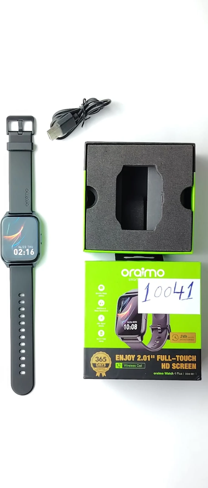 c0be92ea-aa0d-4912-835d-051e3329f2c2 Oraimo Watch 4 Plus OSW-801 Smart Watch (Open Box) code: 10041 - Image 1