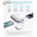 AnkerZolo Power Bank, 20,000mAh 30W M Built-in USB-C and MFi Certified Lightning Cables, 1 USB-C, 1 USB-A - Image 4