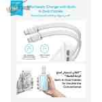 AnkerZolo Power Bank, 20,000mAh 30W M Built-in USB-C and MFi Certified Lightning Cables, 1 USB-C, 1 USB-A - Image 3
