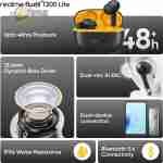 ⁦سماعة ريلمي بادز T200 لايت – لون Volt Black بصوت Bass وبطارية طويلة⁩ - الصورة ⁦7⁩
