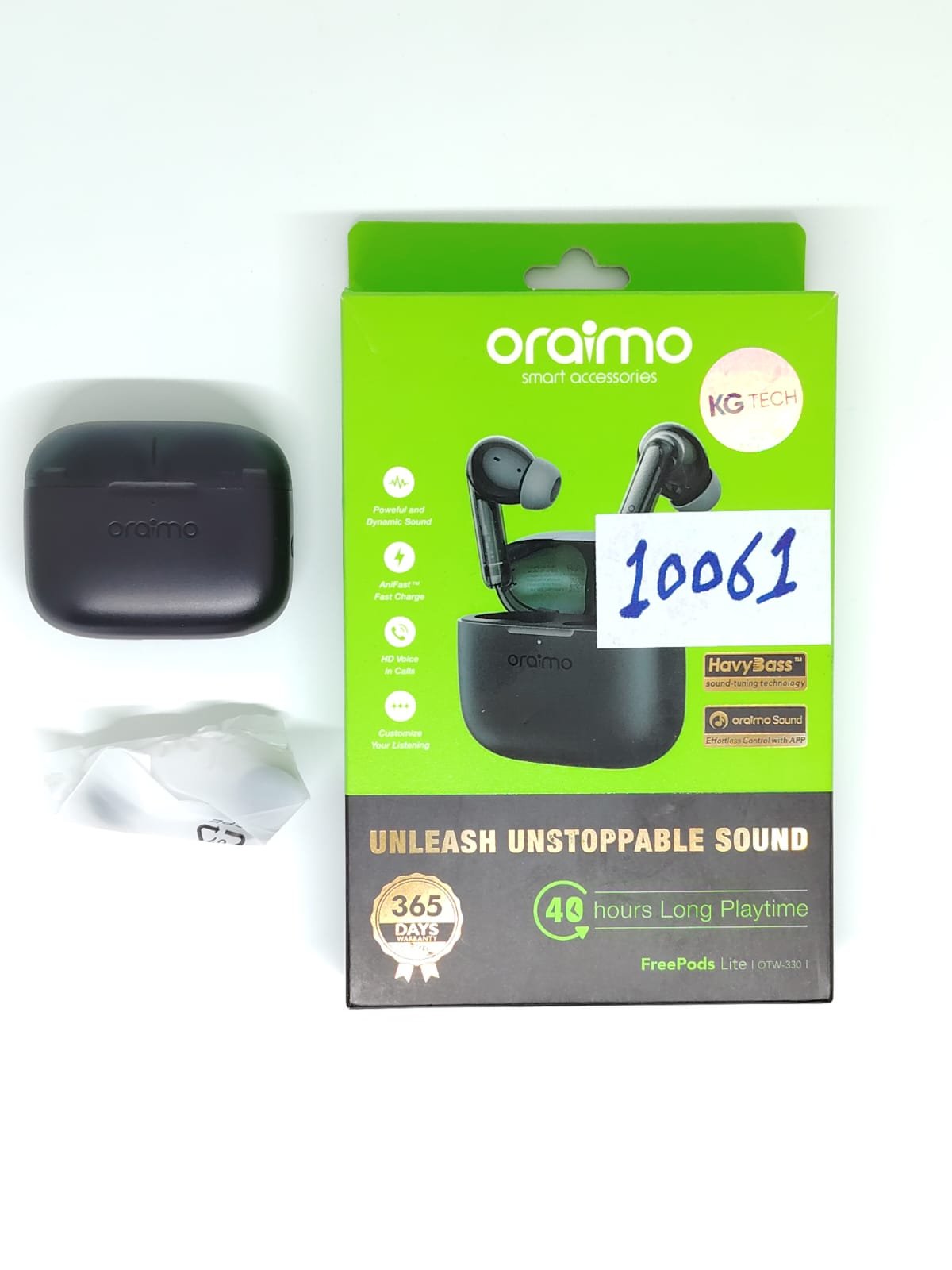 5730b491-7add-4dec-adfb-34b983190cd9 اورايمو فرى بودز لايت OTW-330 - اسود(open box) كود:10061 - الصورة 1