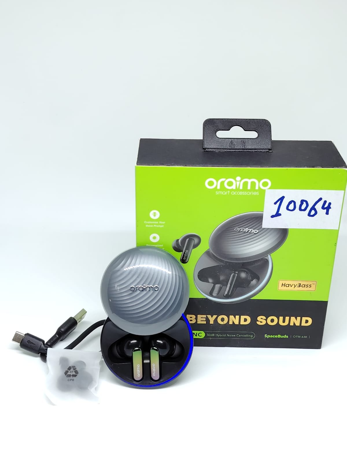 6d91ed7f-ee2c-4183-a851-816cf8b32447 Oraimo SpaceBuds Hybrid (OTW-630) (Open Box) code:10064 - Image 1