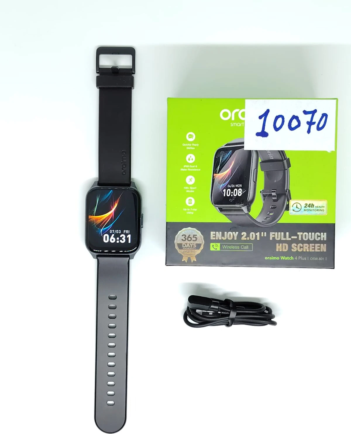 bb084b88-eea7-4594-b45e-48500dbca31f ساعة ذكية اورايمو ووتش 4 بلس OSW-801 -(Open Box) كود: 10070 - الصورة 1