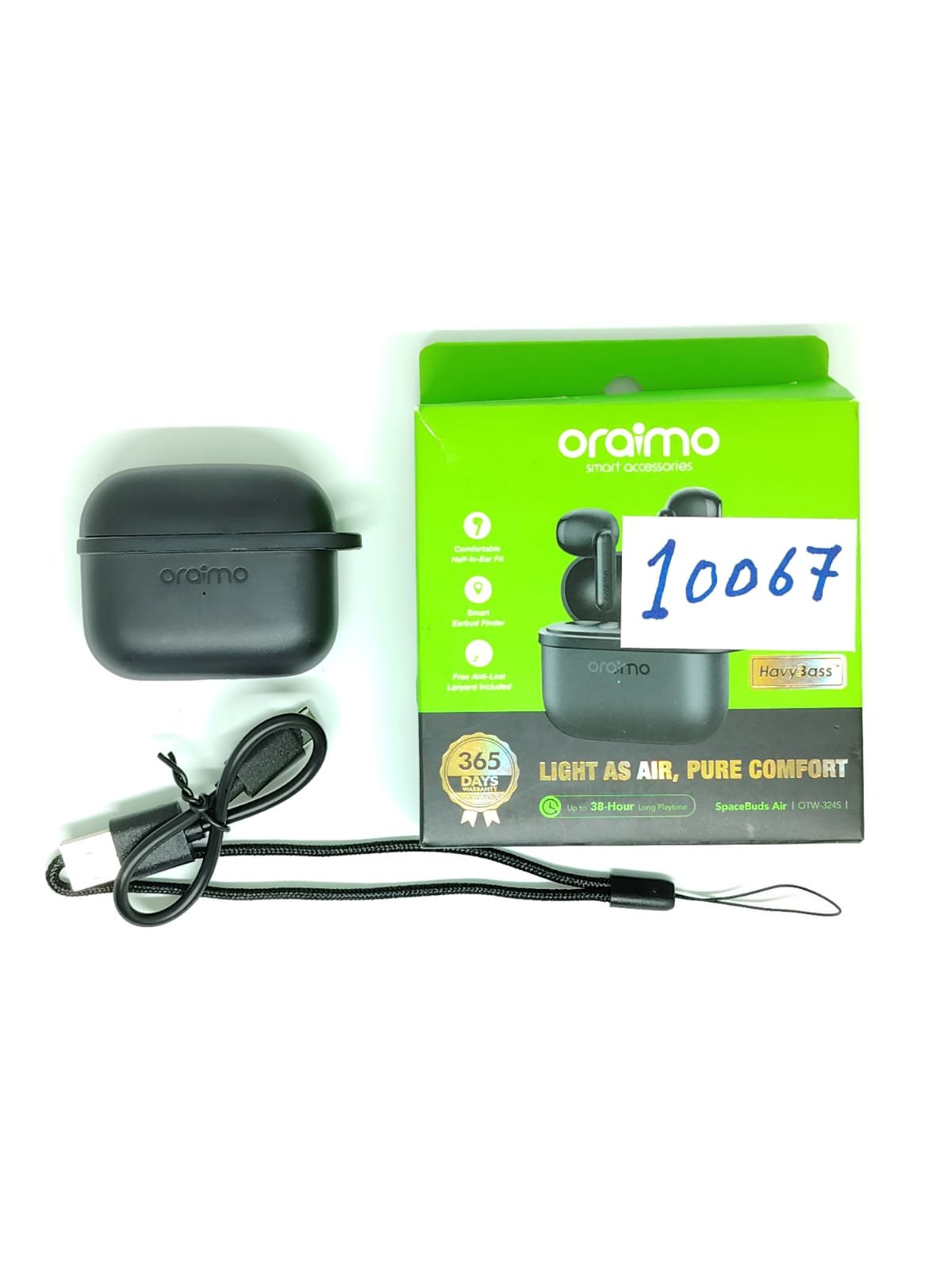 db6600f6-96cc-4e36-8a2e-9cf20f997935 Oraimo SpaceBuds Air سماعات أذن لاسلكية حقيقية (OTW-324S) (Open Box) كود:10067 - الصورة 1